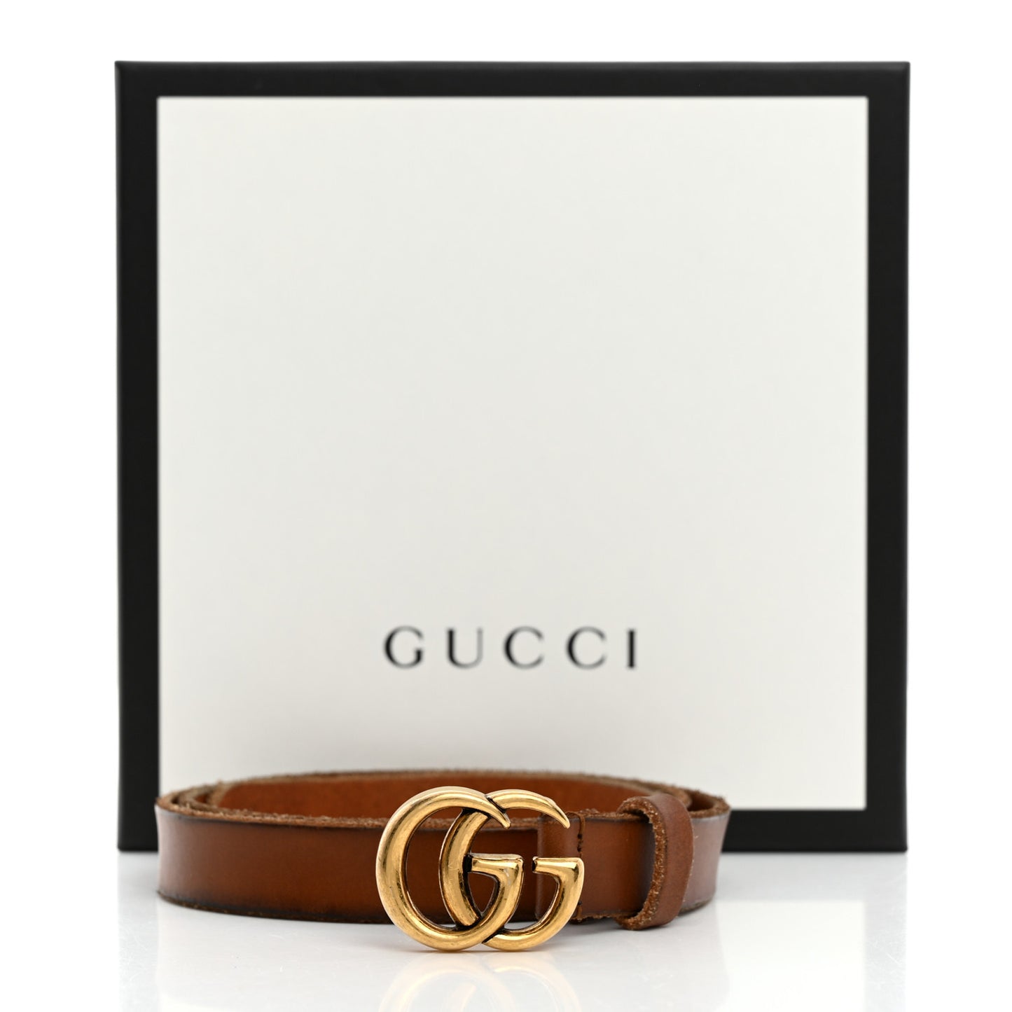 Faded Calfskin Double G 20mm Belt 80 32 Cuir