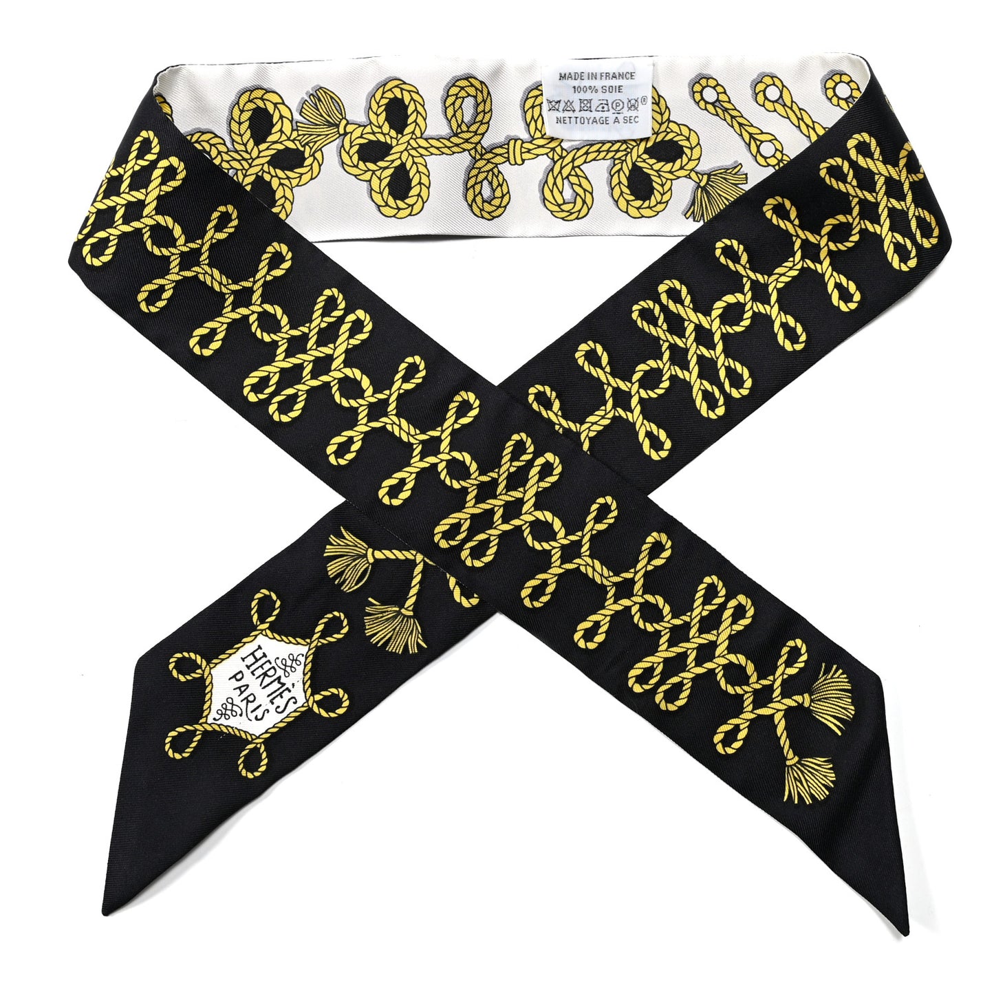 Silk Galons Et Brandebourg Twilly Black Gold White