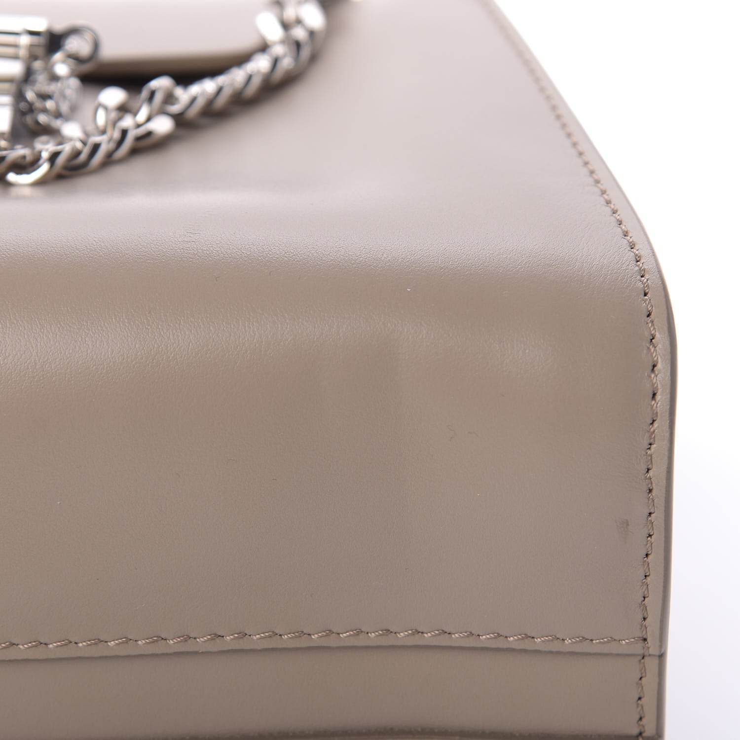 Chloe Shiny Calfskin Mini Annie Shoulder Bag Motty Grey 13 of 14