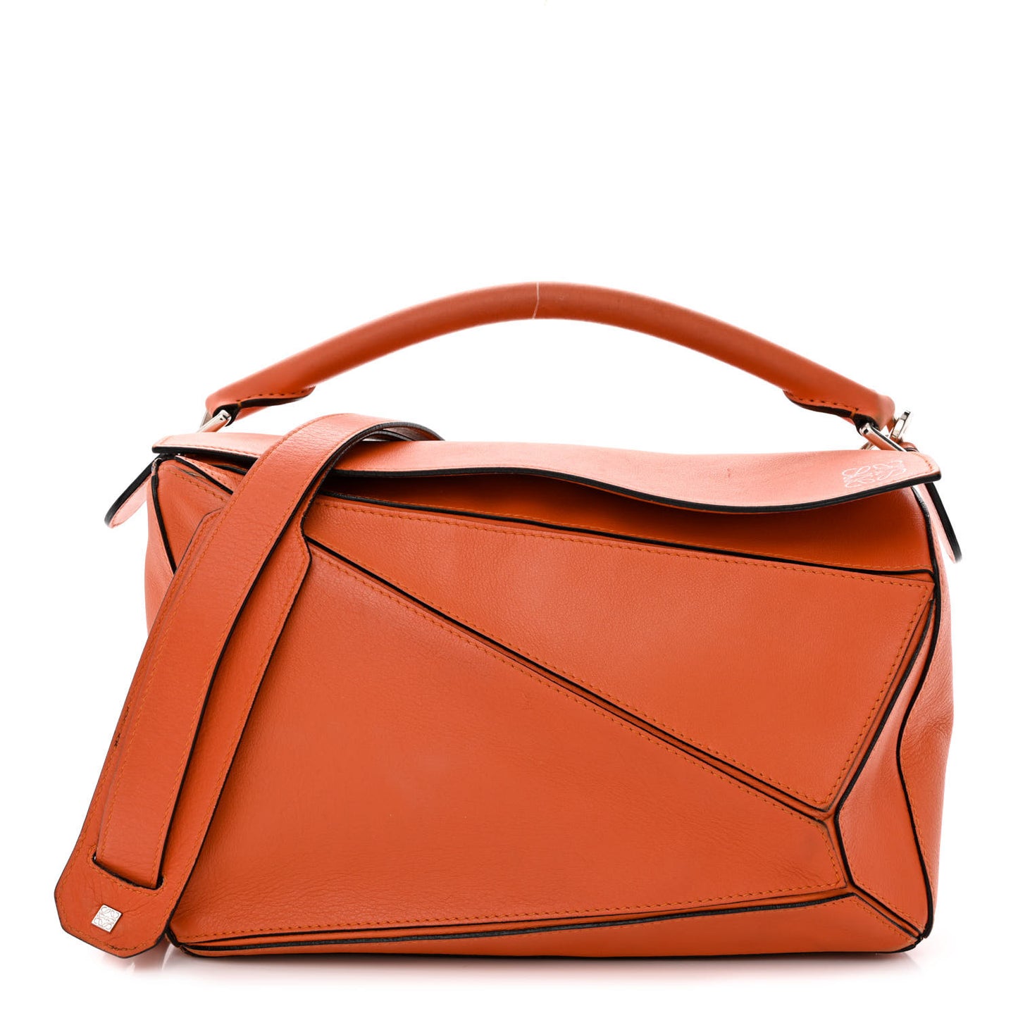 Calfskin Medium Puzzle Bag Orange