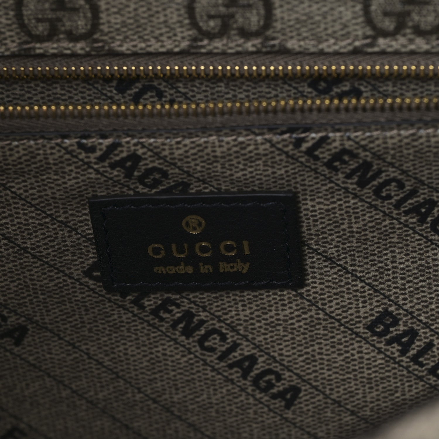 Balenciaga X GUCCI GG Supreme Monogram Medium Hourglass Top Handle Bag Beige Ebony 6 of 8