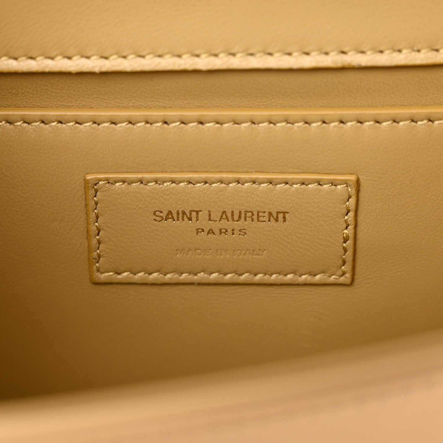 Saint Laurent Satin Small Classic Monogram Kate Tassel Satchel Sahara Beige 6 of 11