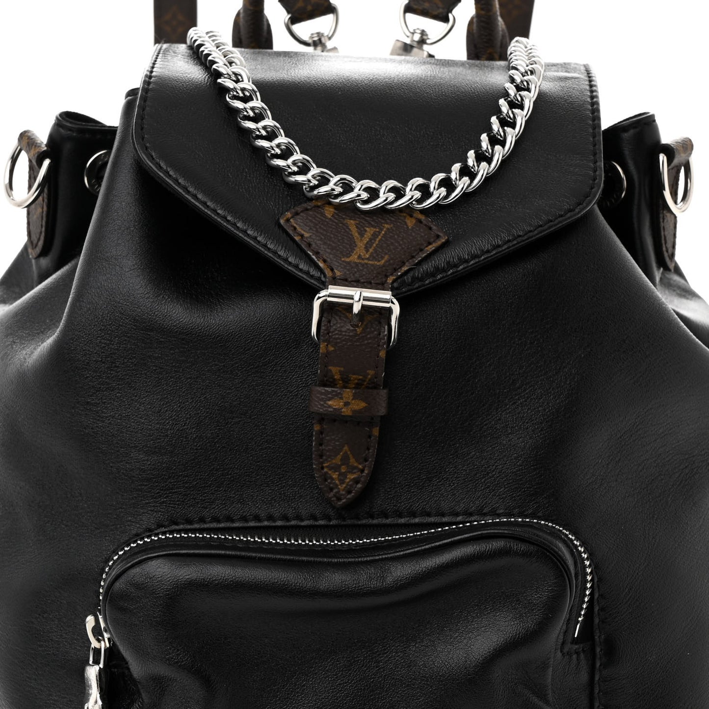 Lambskin Monogram Montsouris Vibe PM Black
