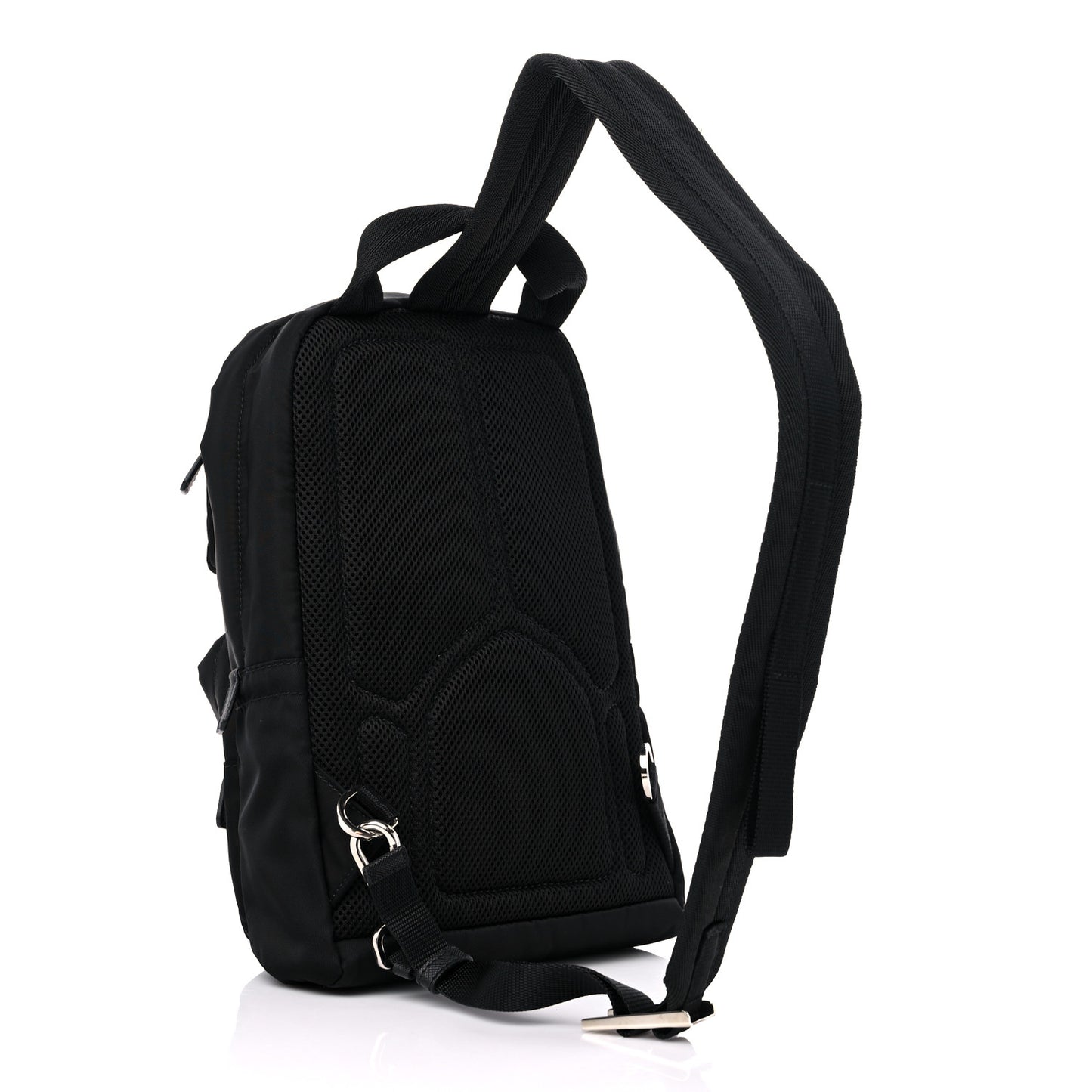 Tessuto Nylon Montagna Sling Backpack Black