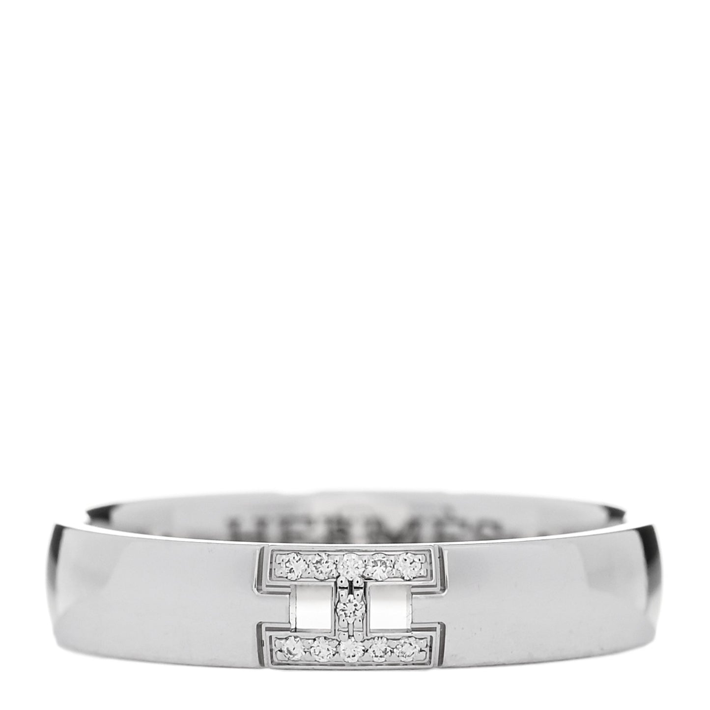 18K White Gold Diamond Ever Herakles Wedding Band Ring 50 5.25