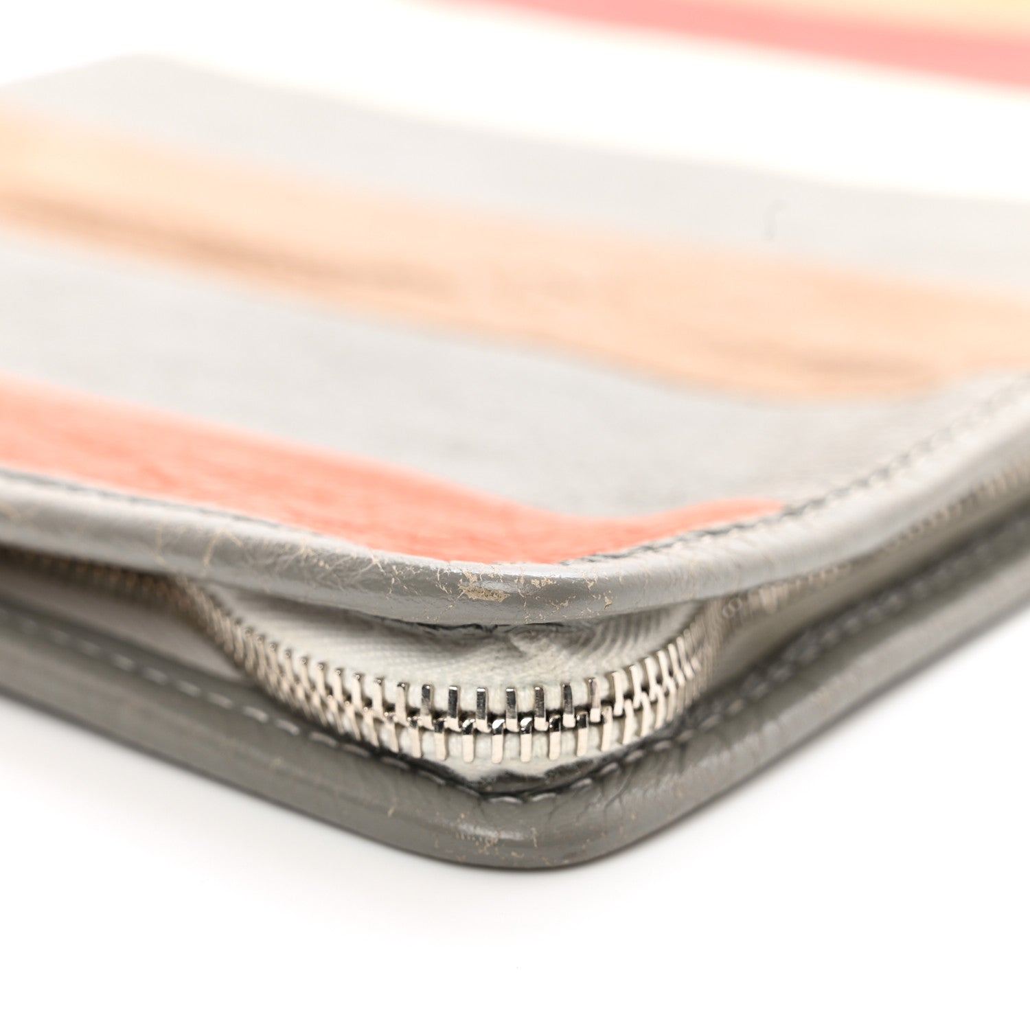 Balenciaga Veau Arena Multicolore Bazar Pouch Beige Orange Taupe 9 of 9