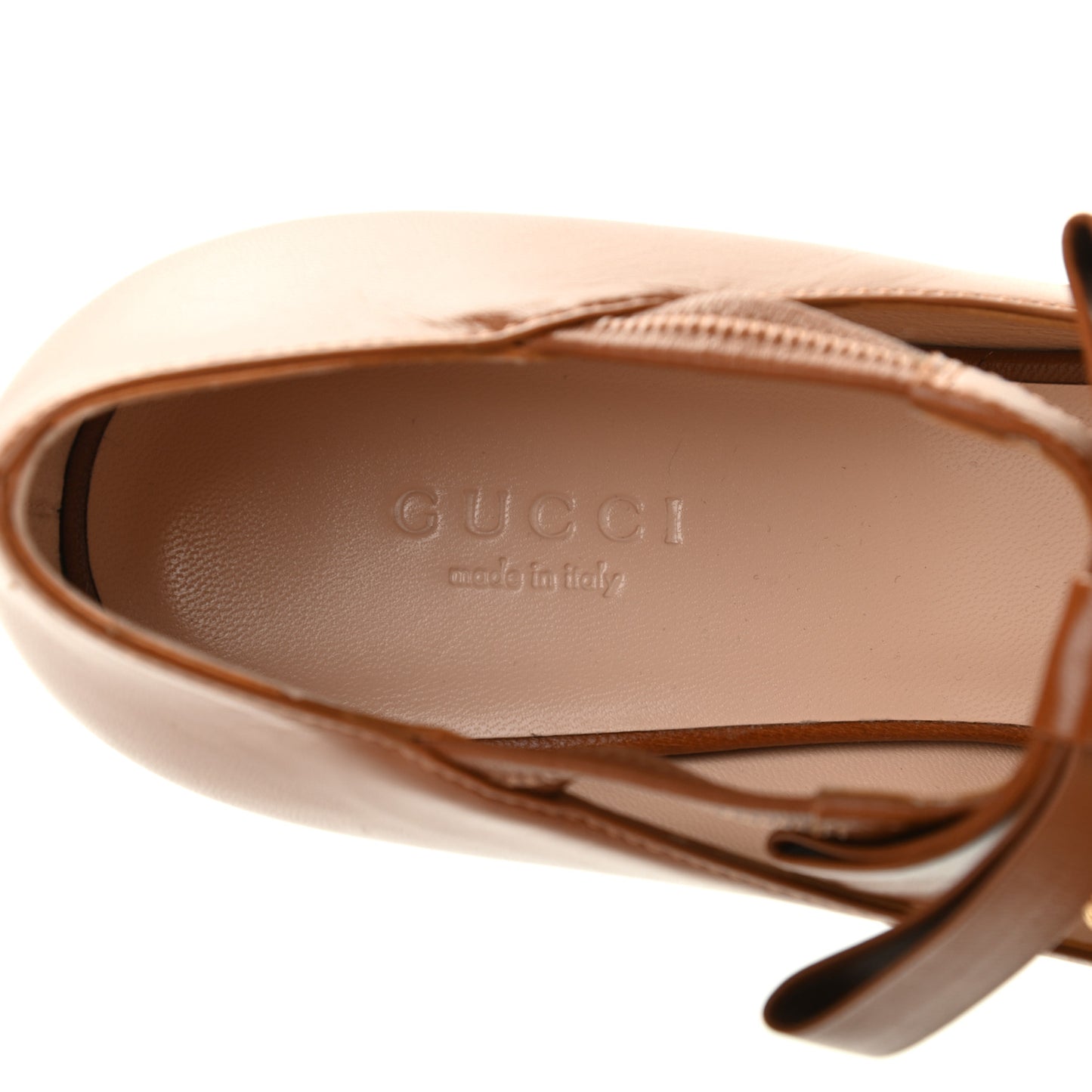 Nappa Crystal Bonny Bow Mary Jane Pumps 36.5 Brown