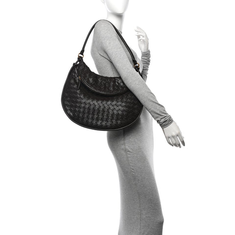 Nappa Intrecciato Medium Gemelli Fondant