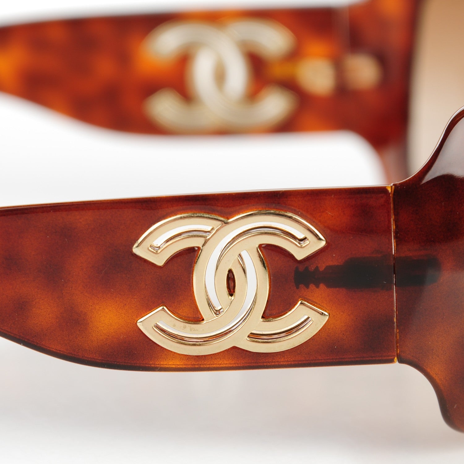 Chanel Tortoise Shell CC Sunglasses 6018 4 of 6