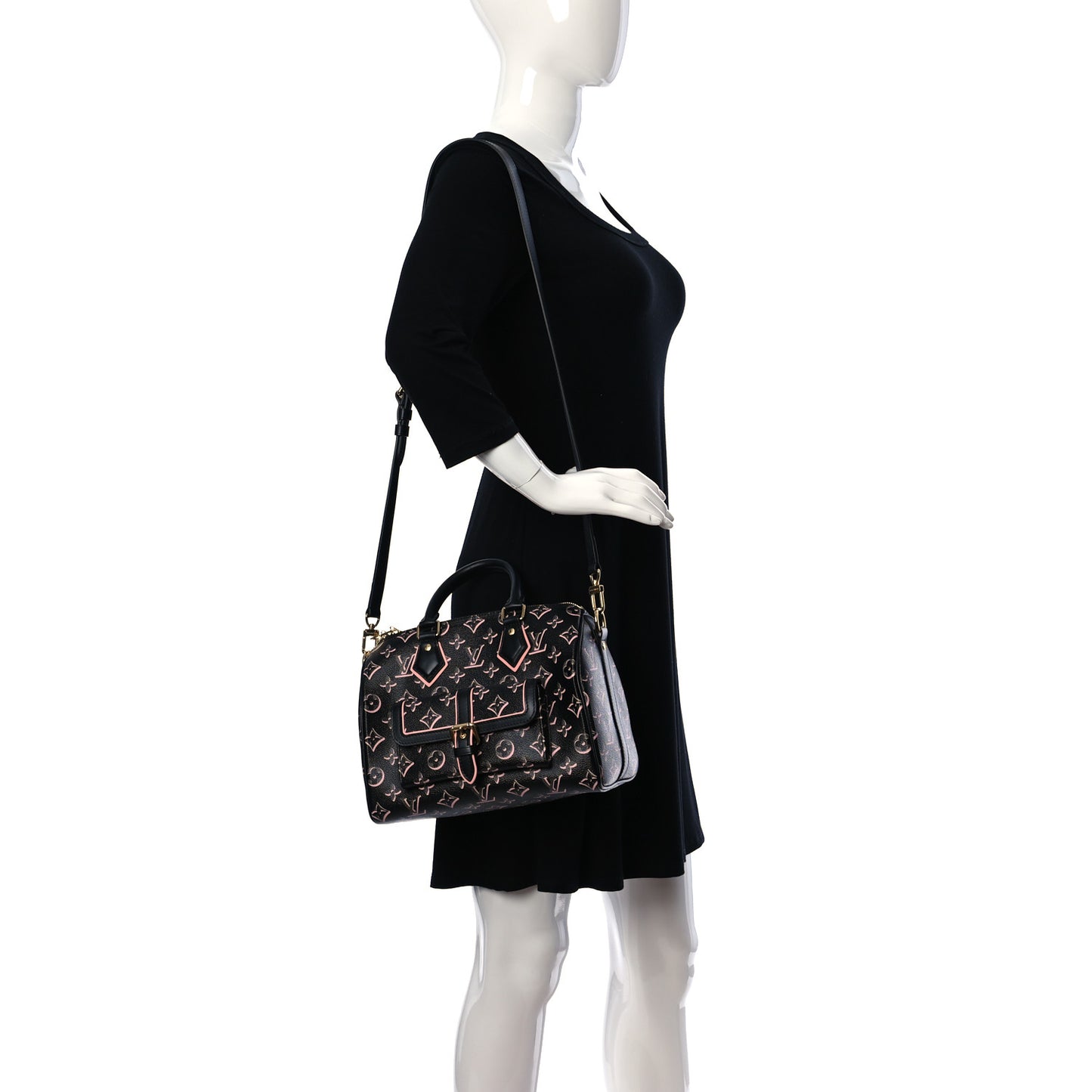 Monogram Fall for You Speedy Bandouliere 25 Black