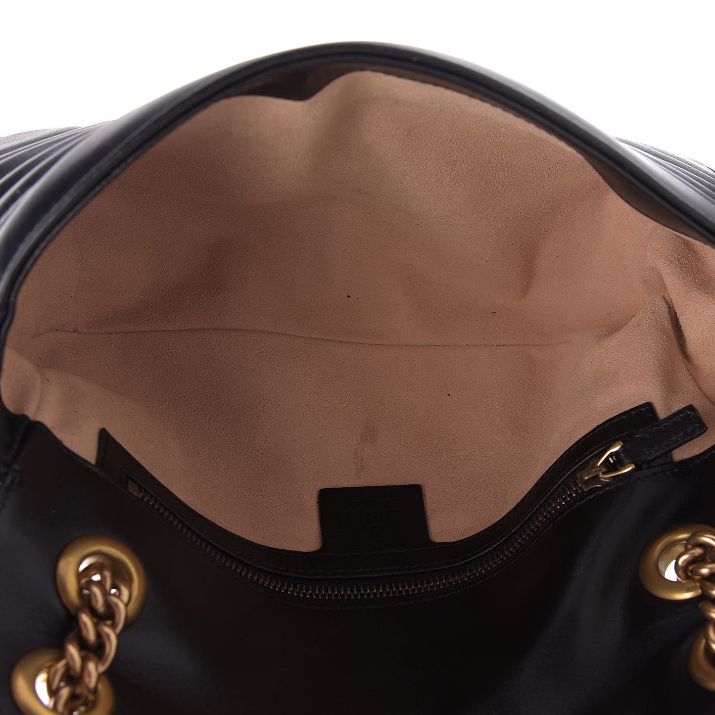 Calfskin Matelasse Small GG Marmont Shoulder Bag Black