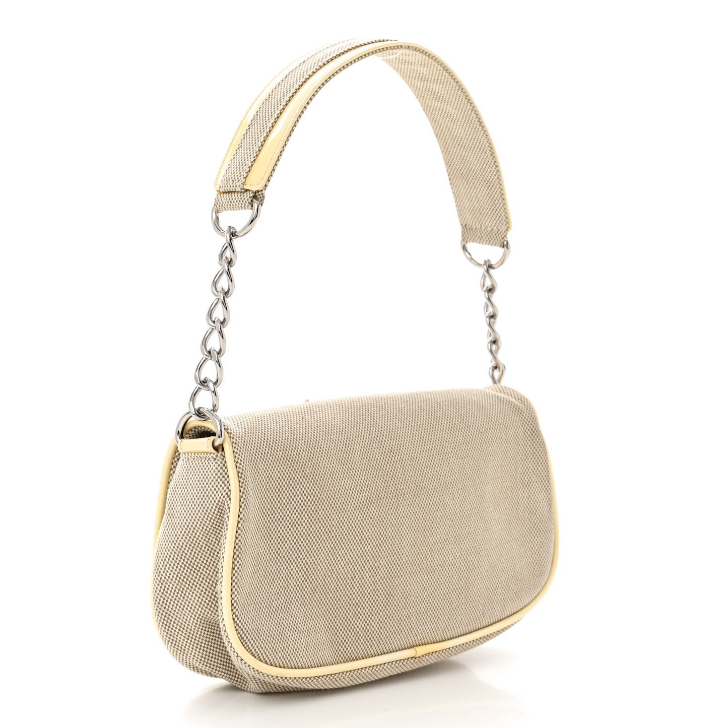 Canvas Camellia No. 5 Flap Beige Grey