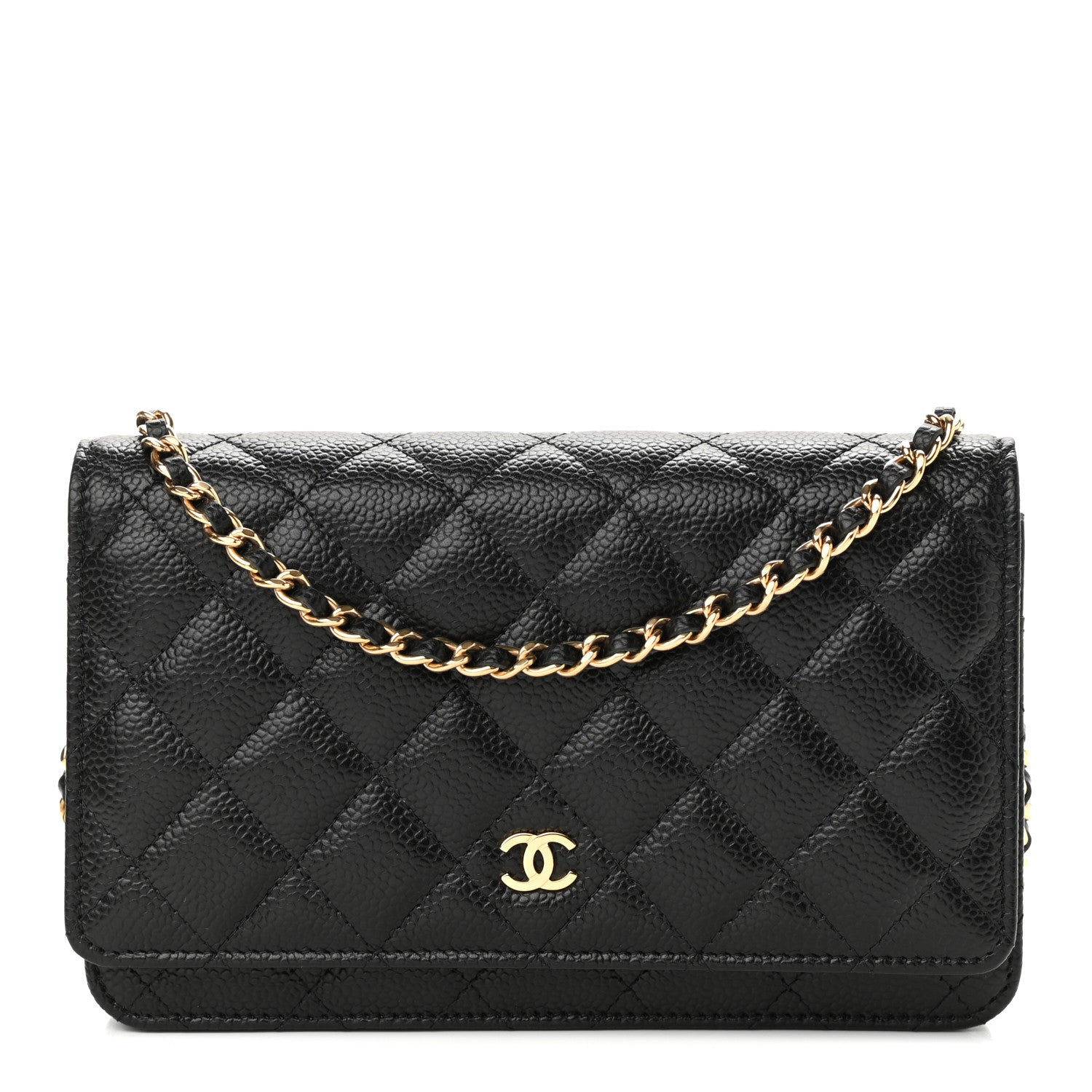 Chanel Caviar Quilted Wallet On Chain WOC Black 1 of 13