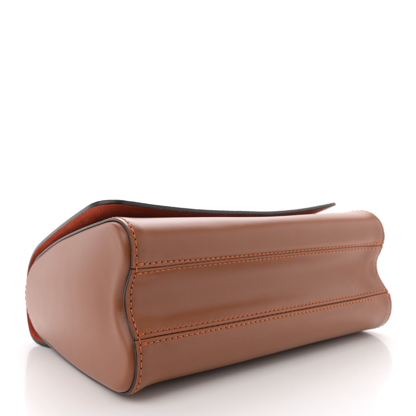 Calfskin Catogram Twist Shoulder Bag MM Marron