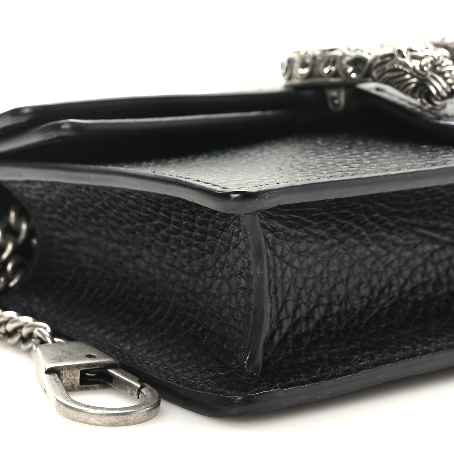 Gucci Calfskin Super Mini Dionysus Shoulder Bag Black 7 of 9