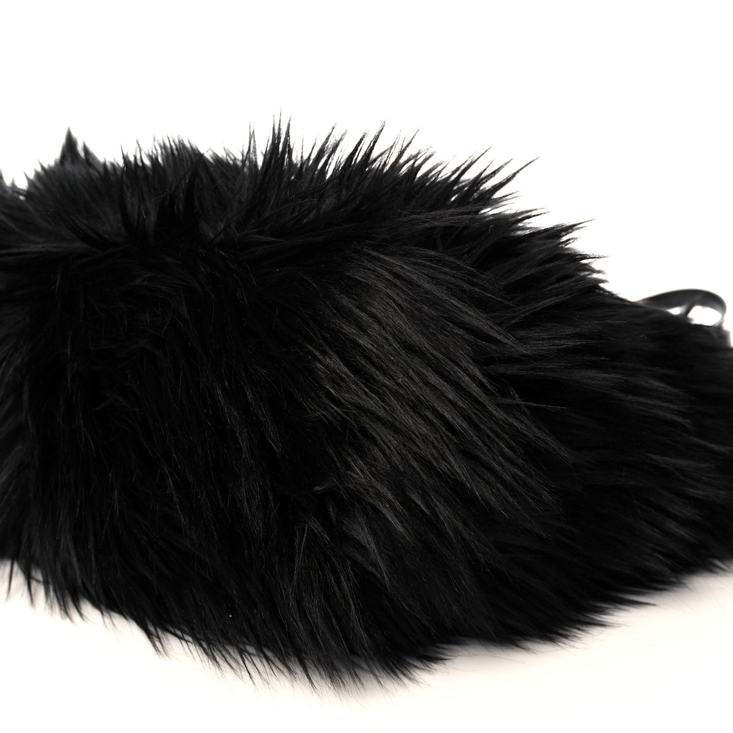 Faux Fur Tote Black