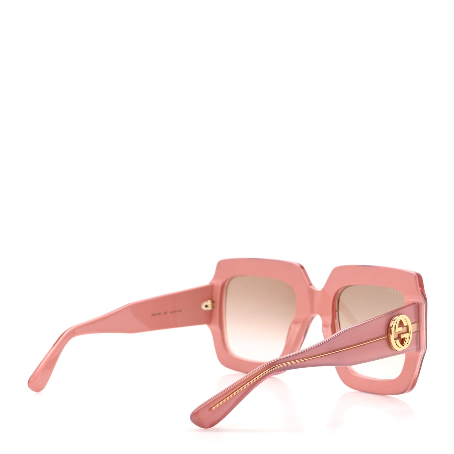Square Frame GG0178S Sunglasses Rose Brown