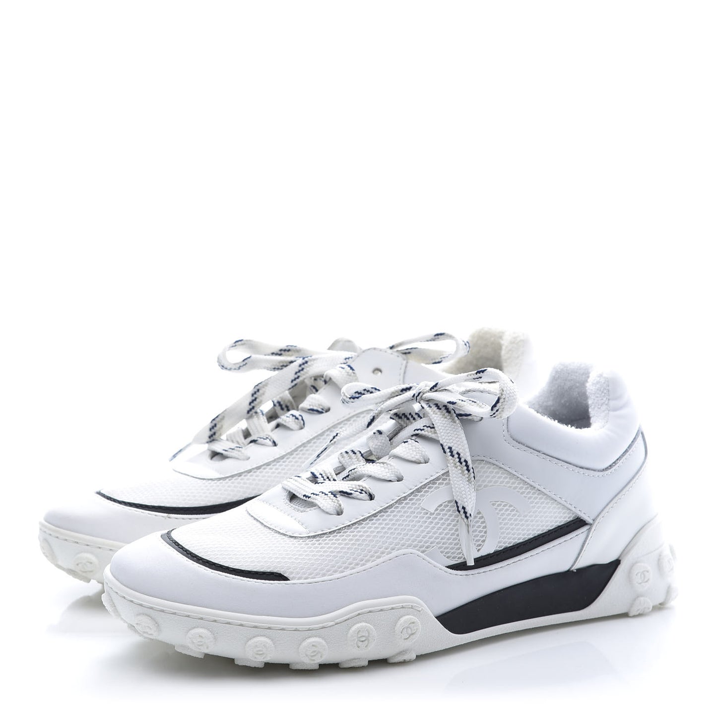 Lycra Womens CC Sneakers 37 White Black