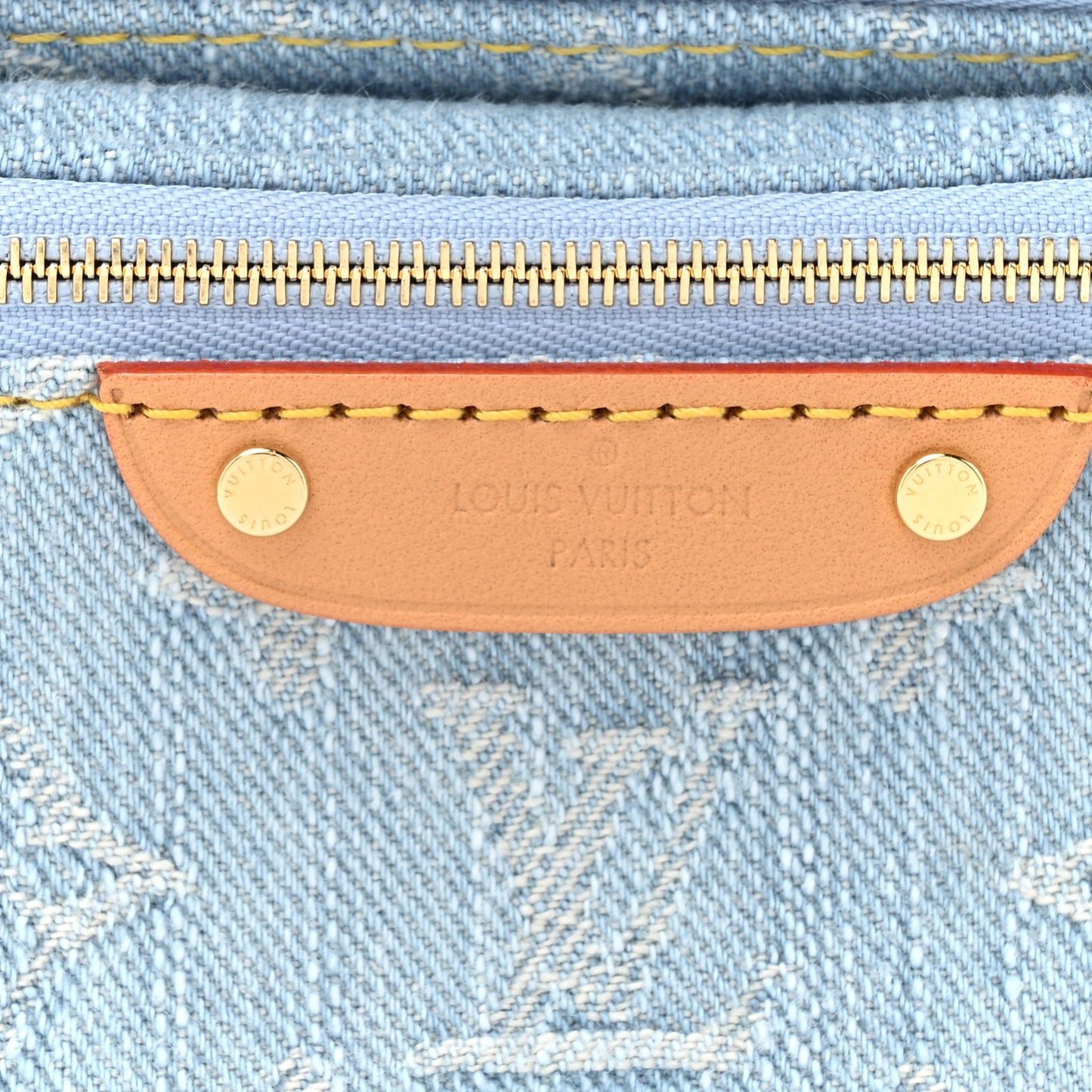 Monogram Denim Mini Bumbag Sky Blue