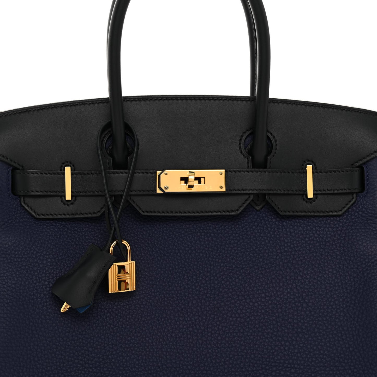 Taurillon Clemence Sombrero Birkin 30 Bleu Encre Bleu Obscur