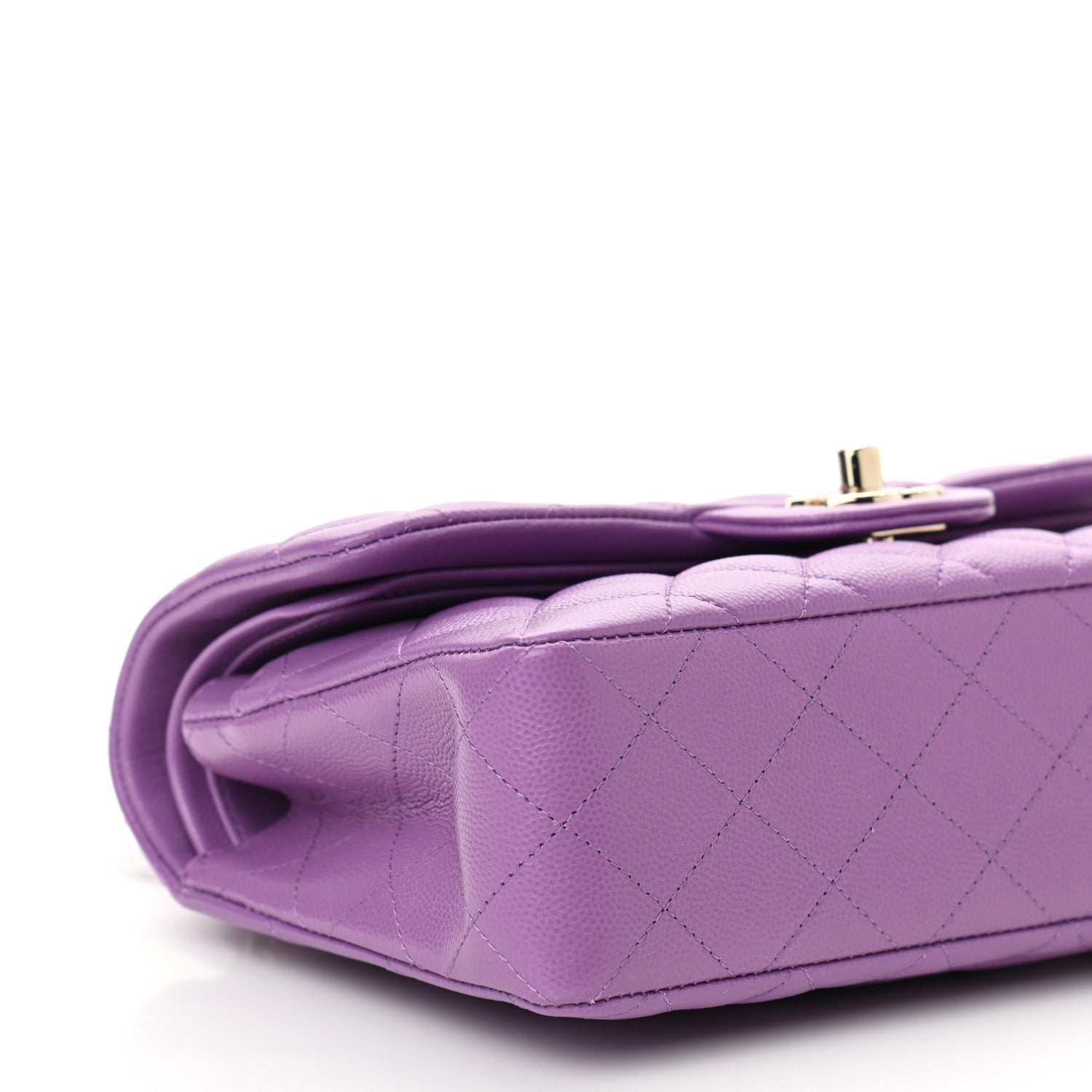 Chanel Caviar Quilted Small Double Flap Purple 9 of 11