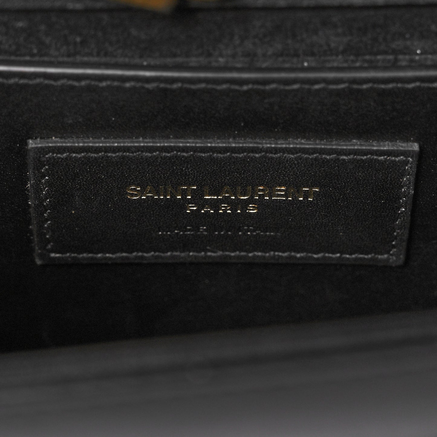 Calfskin Small Classic Monogram Kate Tassel Satchel Black