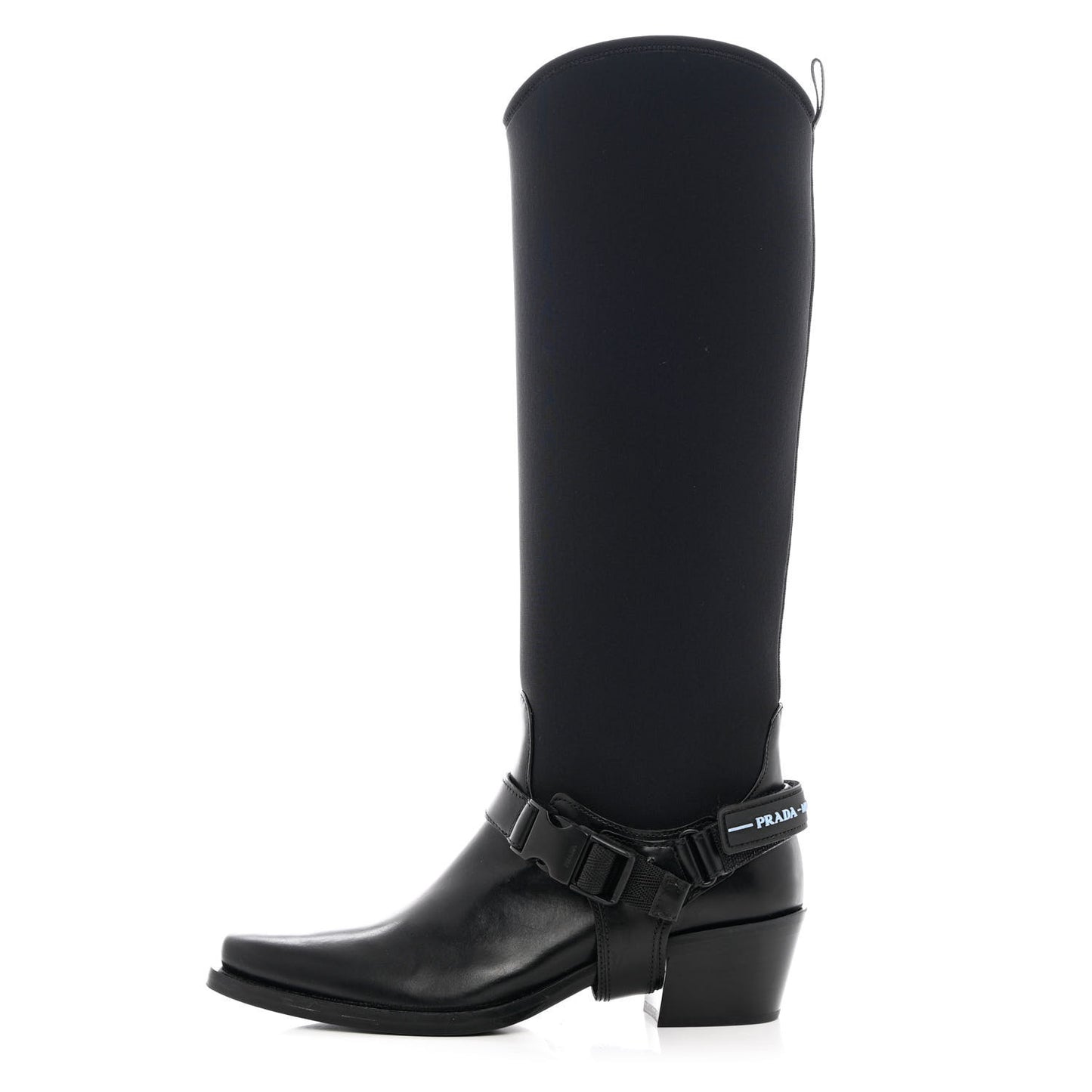 Spazzolato Rois Neoprene 50mm Western Tall Boots 37 Black