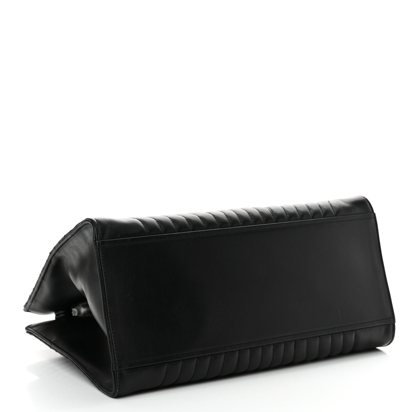 Soft Calfskin Impunture Diagramme Tote Black