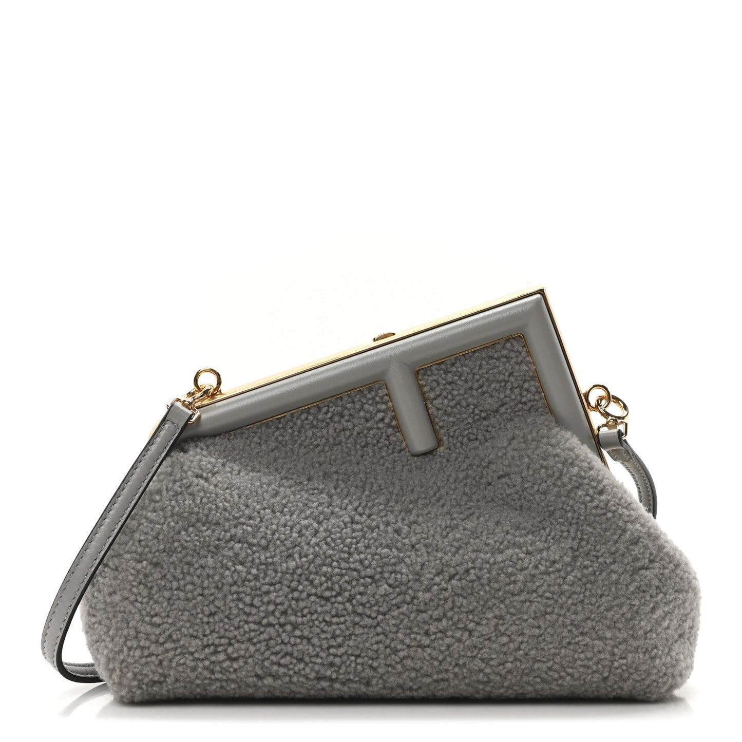 Shearling Small Fendi First Ghiaccio Oro Soft