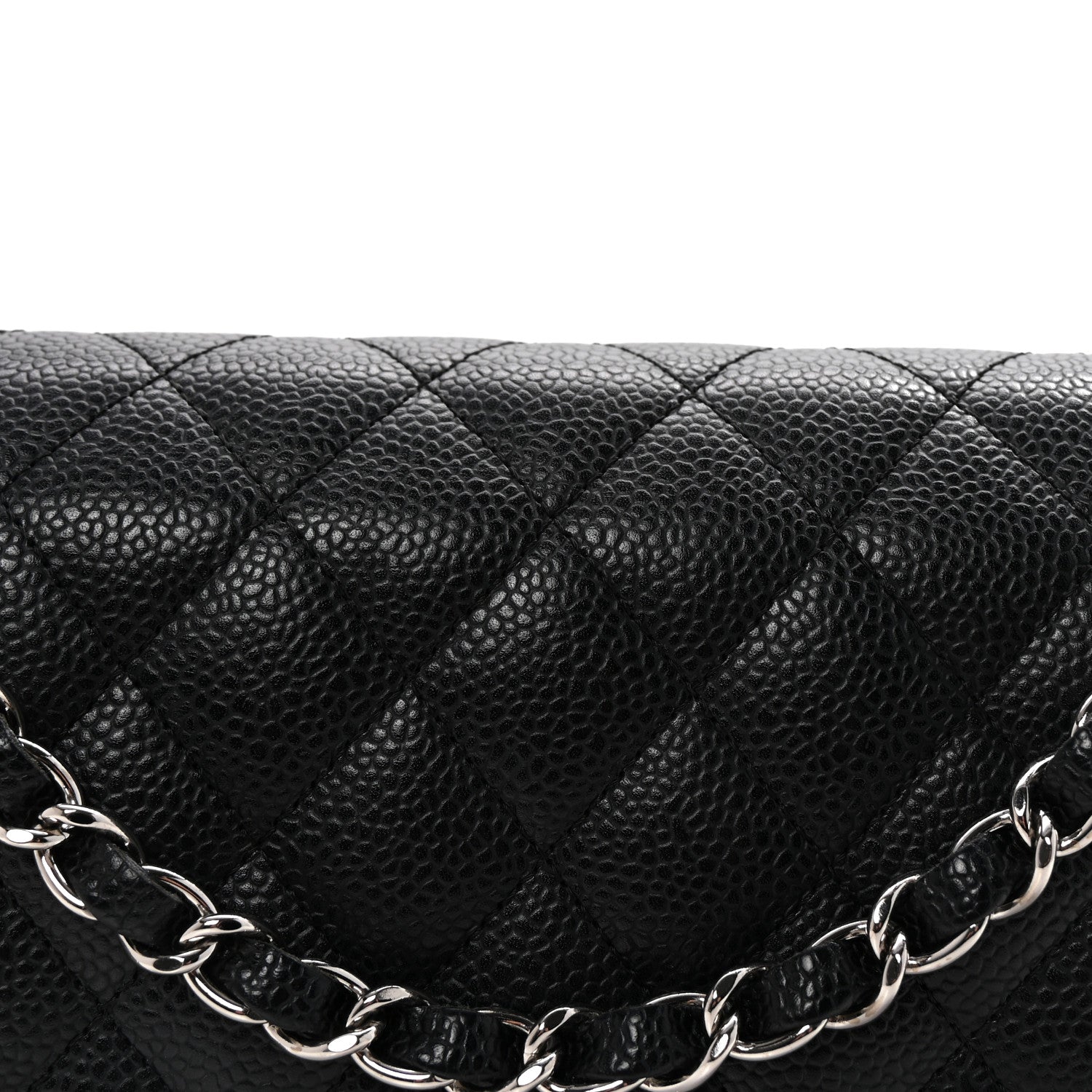 Chanel Caviar Quilted Medium Double Flap Black 8 of 10