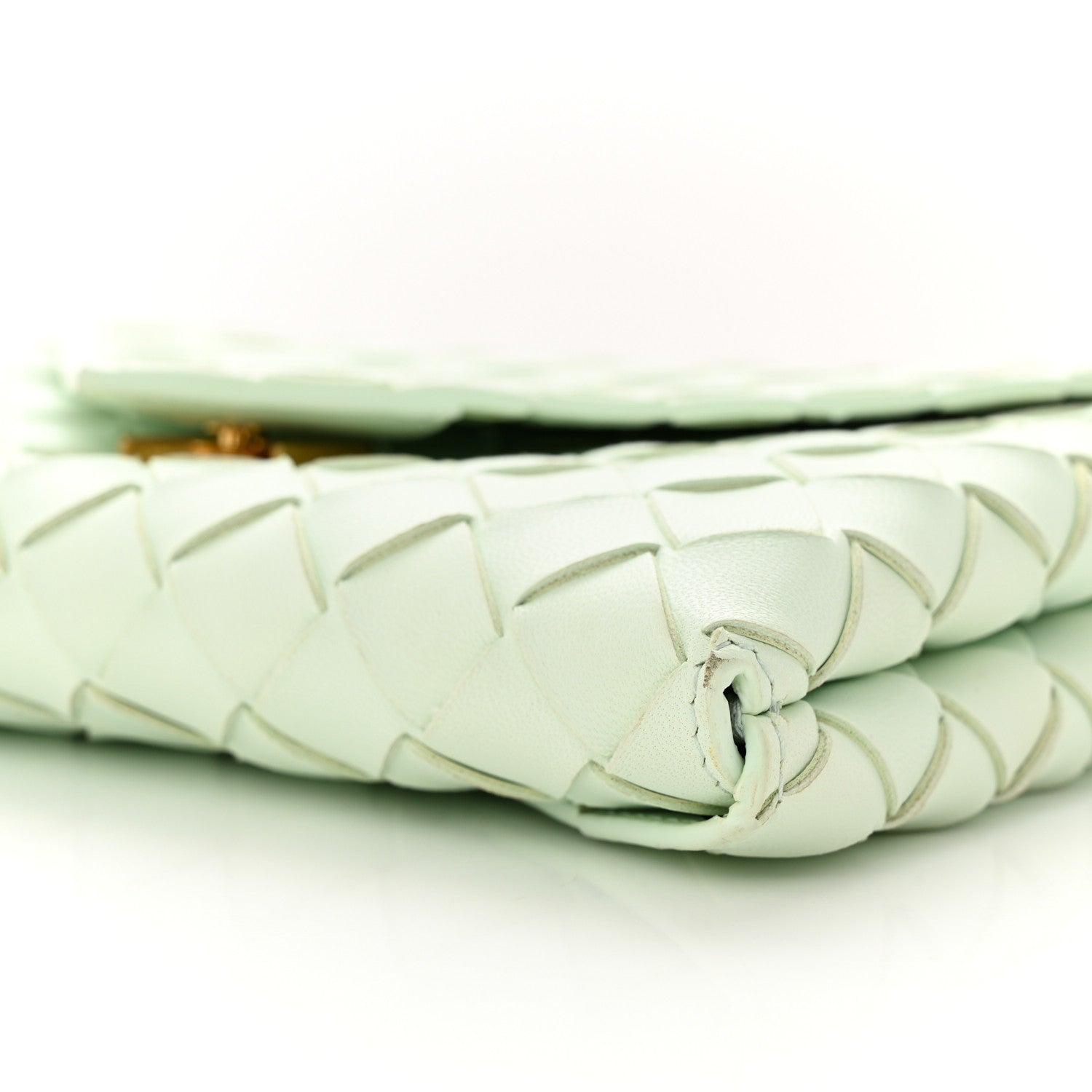 Bottega Veneta Nappa Intrecciato Envelope Pouch Glacier 9 of 11