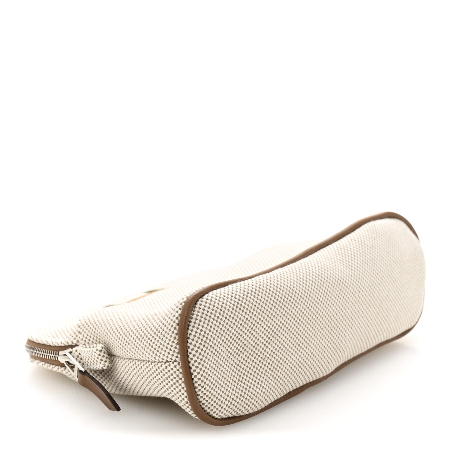 Cotton Canvas Mini Bolide Casaque Travel Cosmetic Pouch Grege