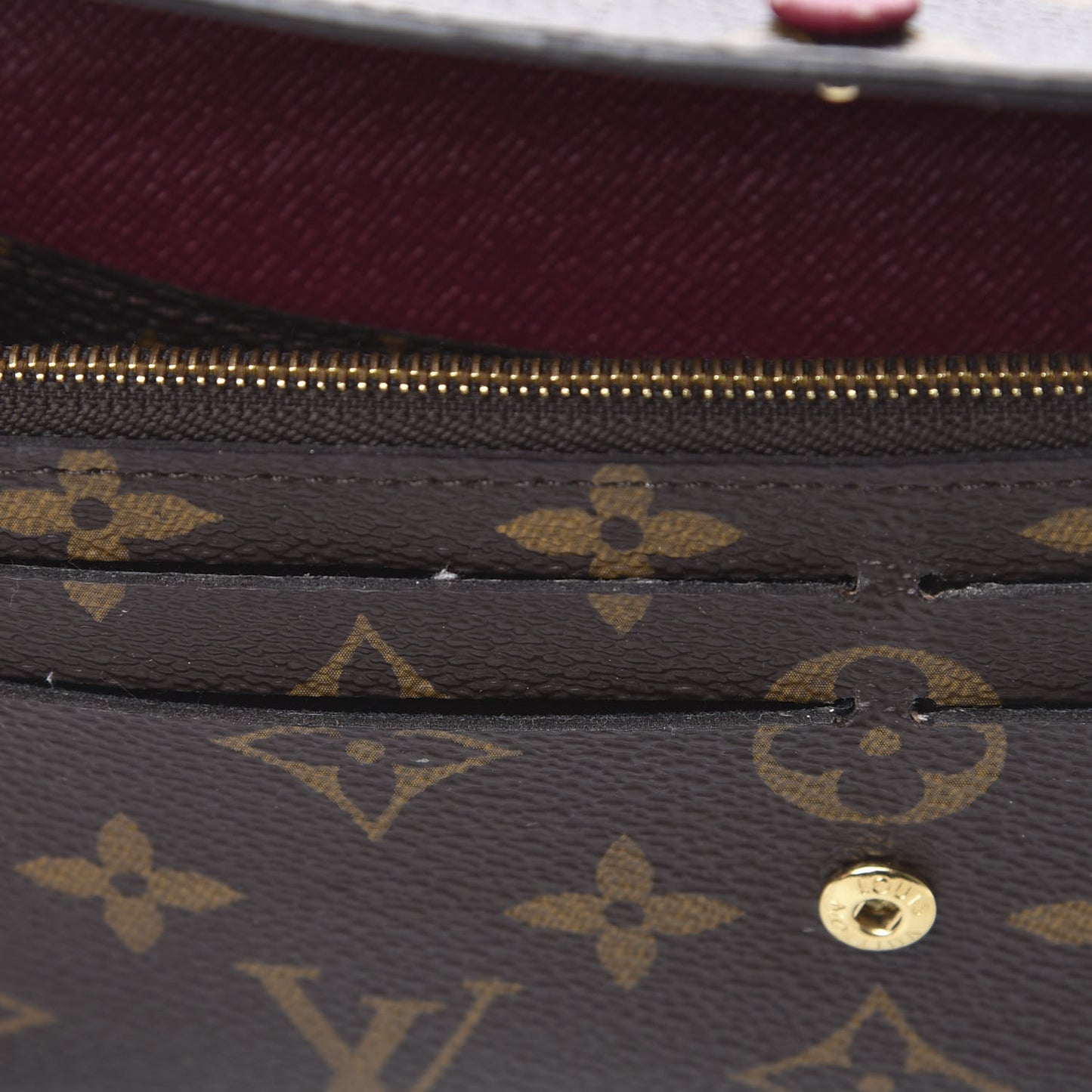Monogram Emilie Wallet Fuchsia