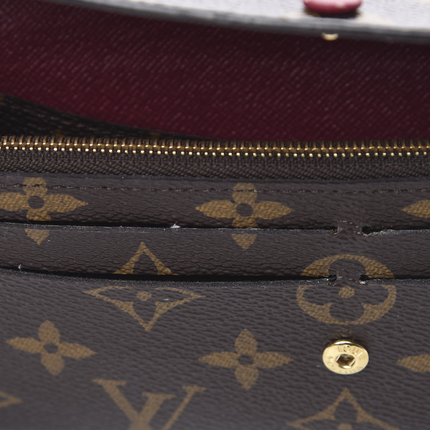 Louis Vuitton Monogram Emilie Wallet Fuchsia 7 of 12