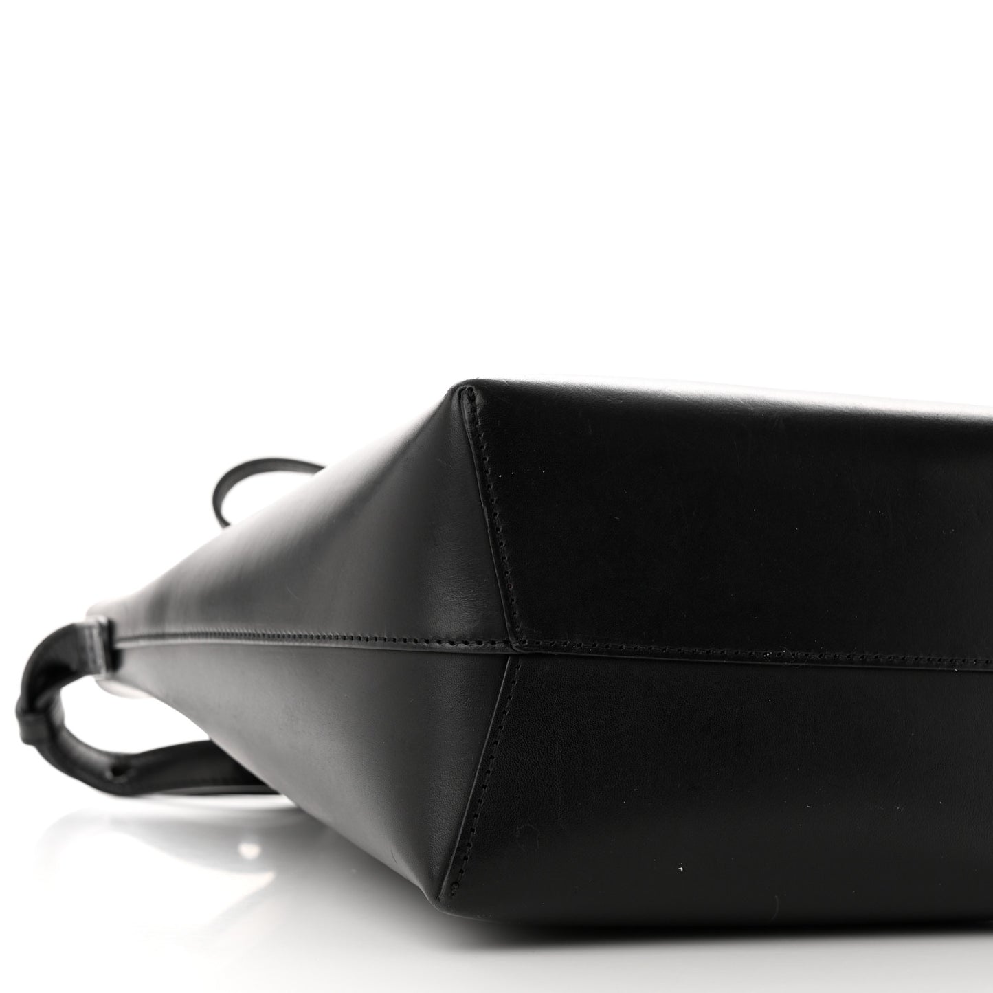 Calfskin Mini Bucket Bag Black Flamma