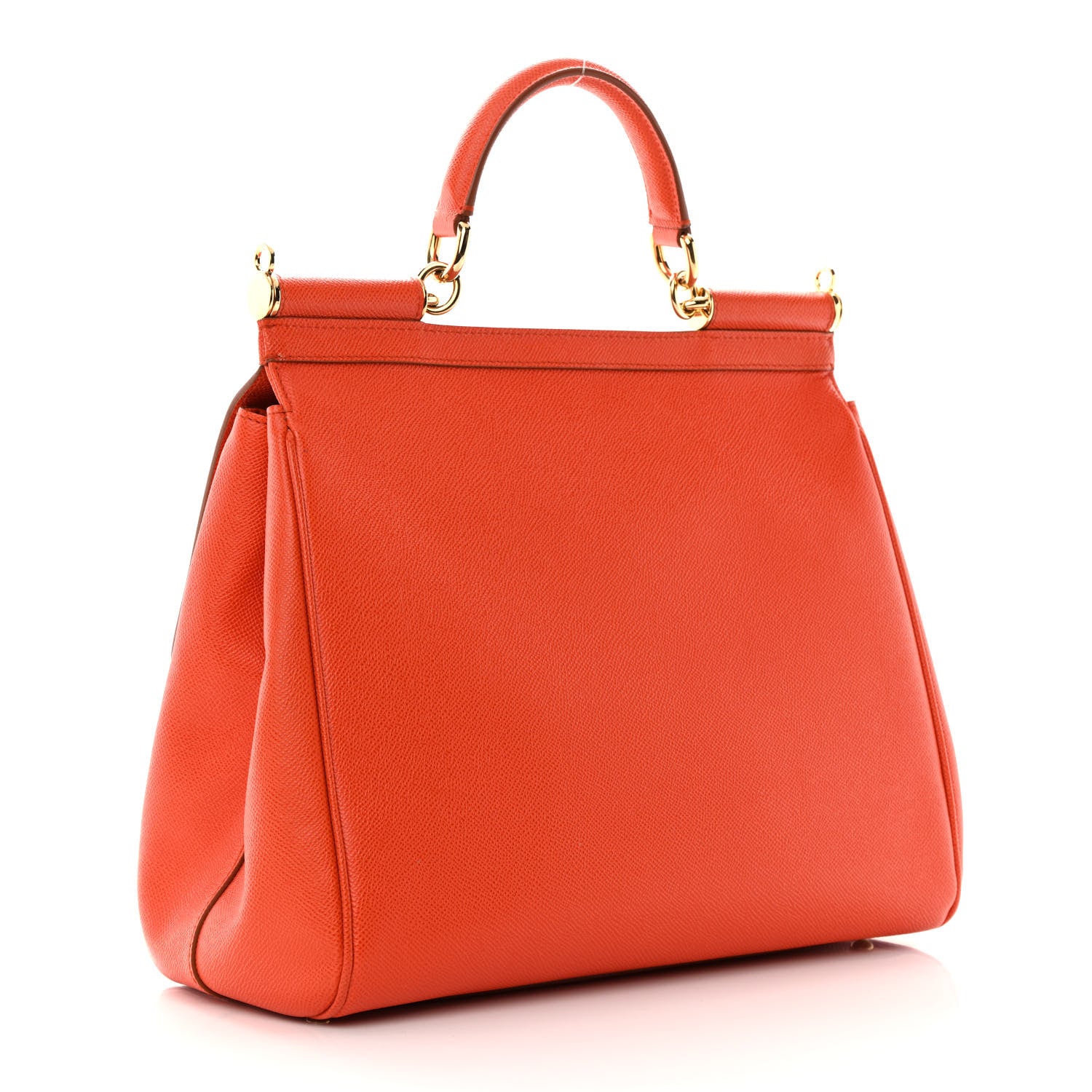 Dolce & Gabbana DOLCE & GABBANA Dauphine Large Miss Sicily Satchel Orange 3 of 12