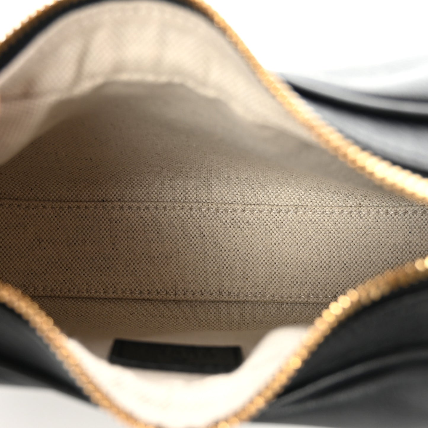 Aria Calfskin Web Small Attache Shoulder Bag Black