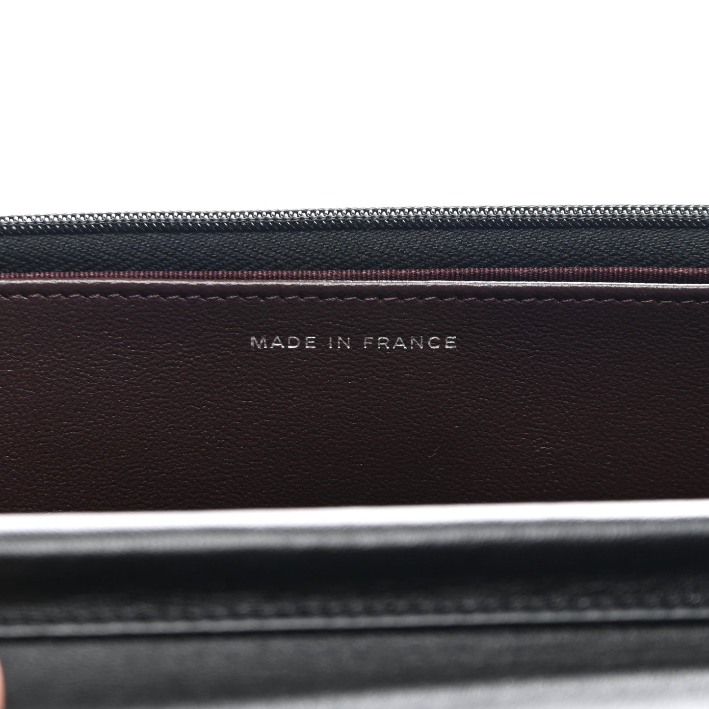 Lambskin Quilted Wallet On Chain WOC Black