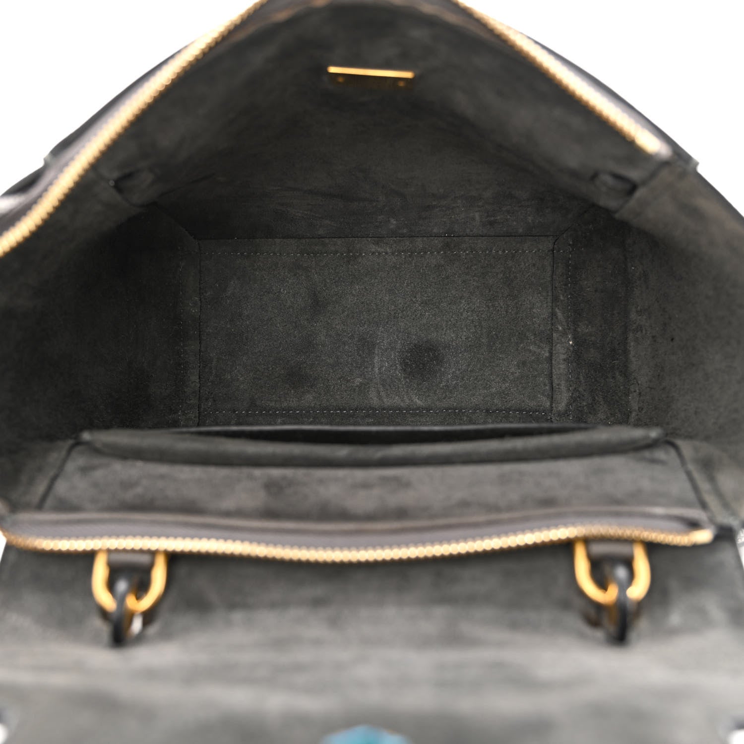 Celine Grained Calfskin Nano Belt Bag Grey 5 of 12