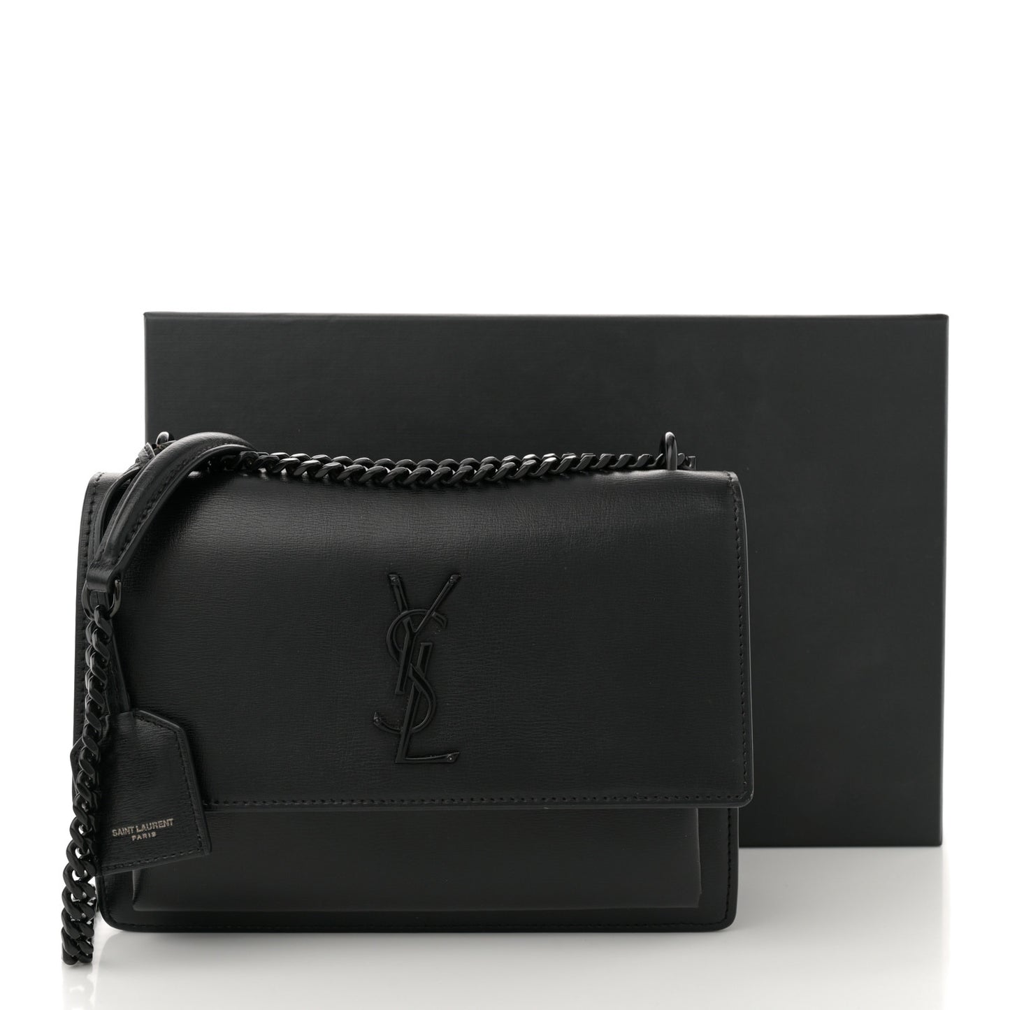 Calfskin Medium Monogram Monochrome Sunset Black