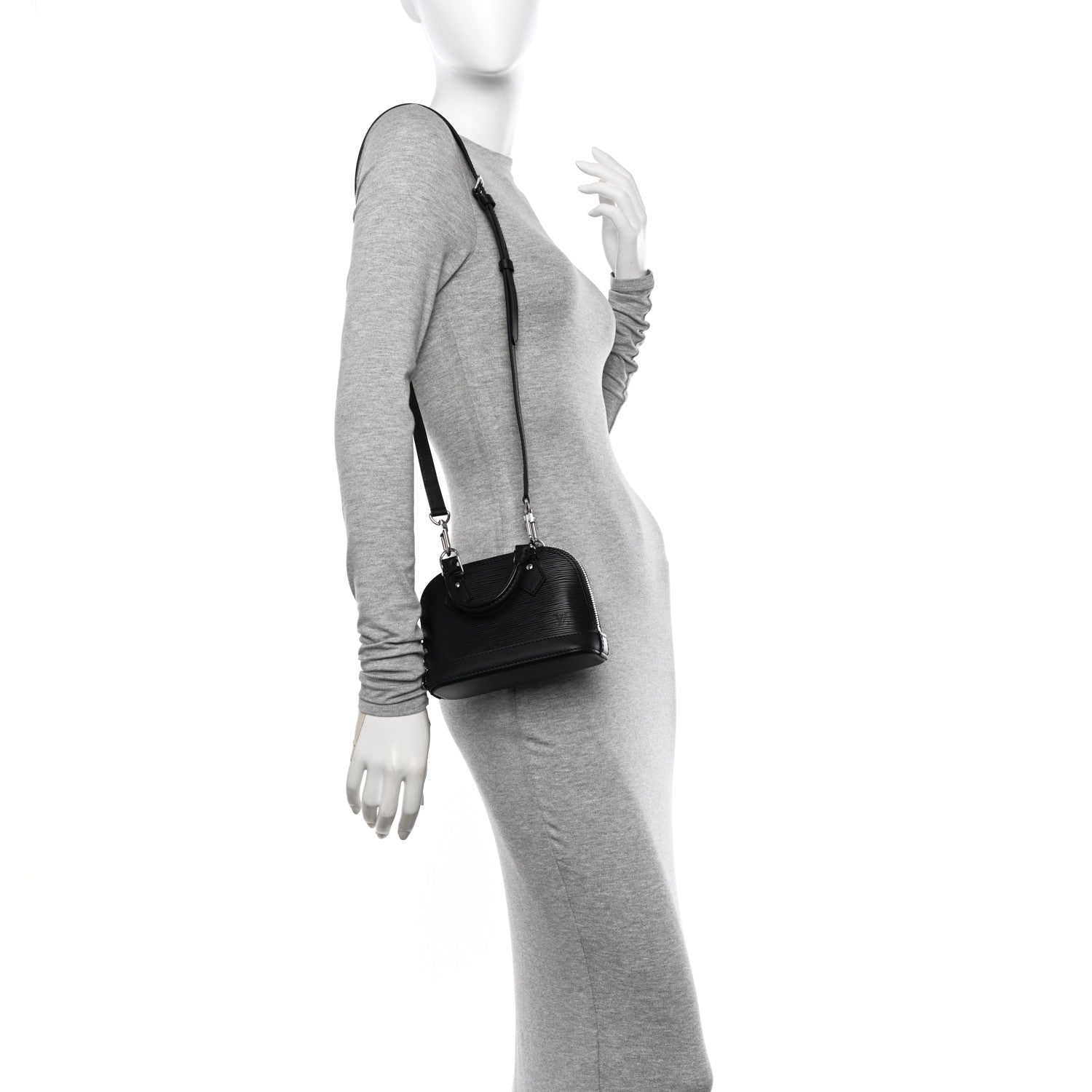 Louis Vuitton Epi Alma Nano Black 2 of 10