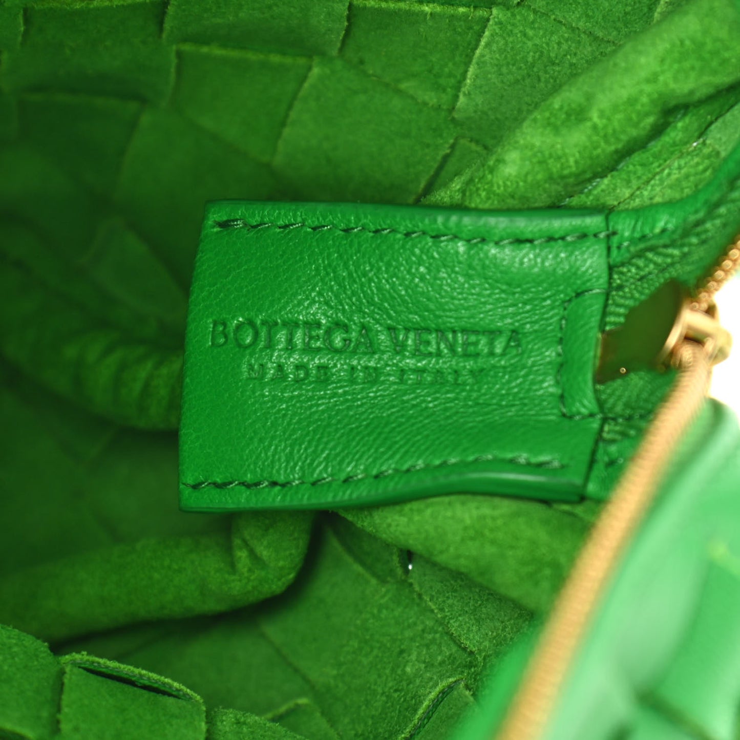 Nappa Intrecciato Mini Loop Camera Bag Parakeet
