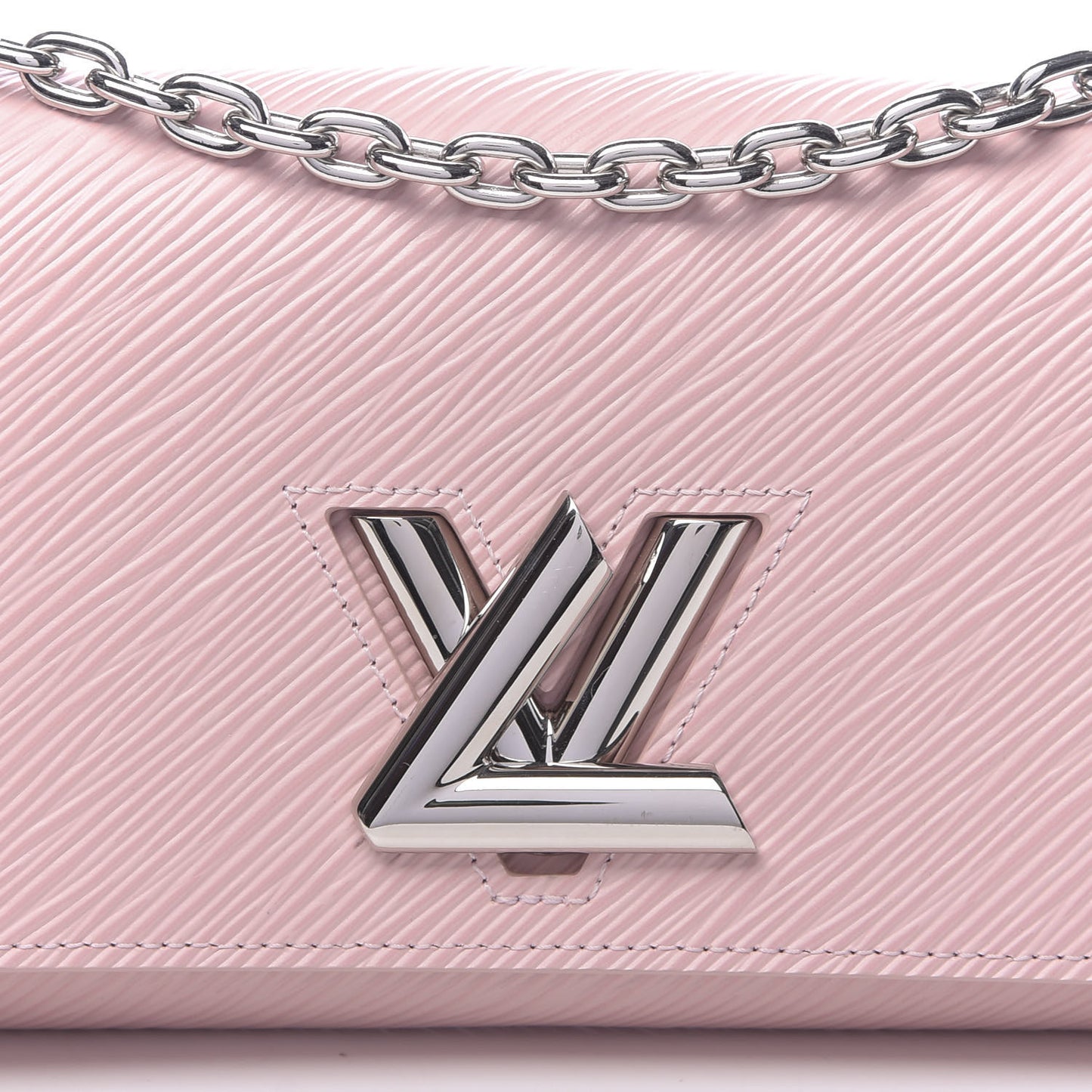 Epi Twist Chain Wallet Rose Ballerine