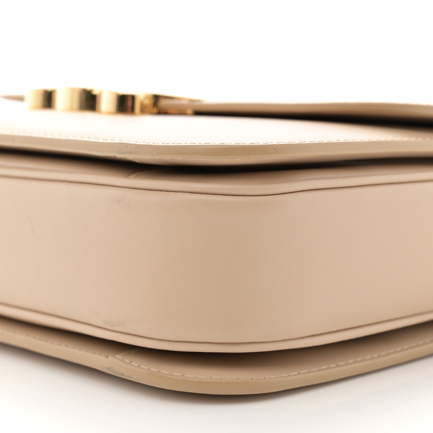 Shiny Calfskin Medium Triomphe Nude