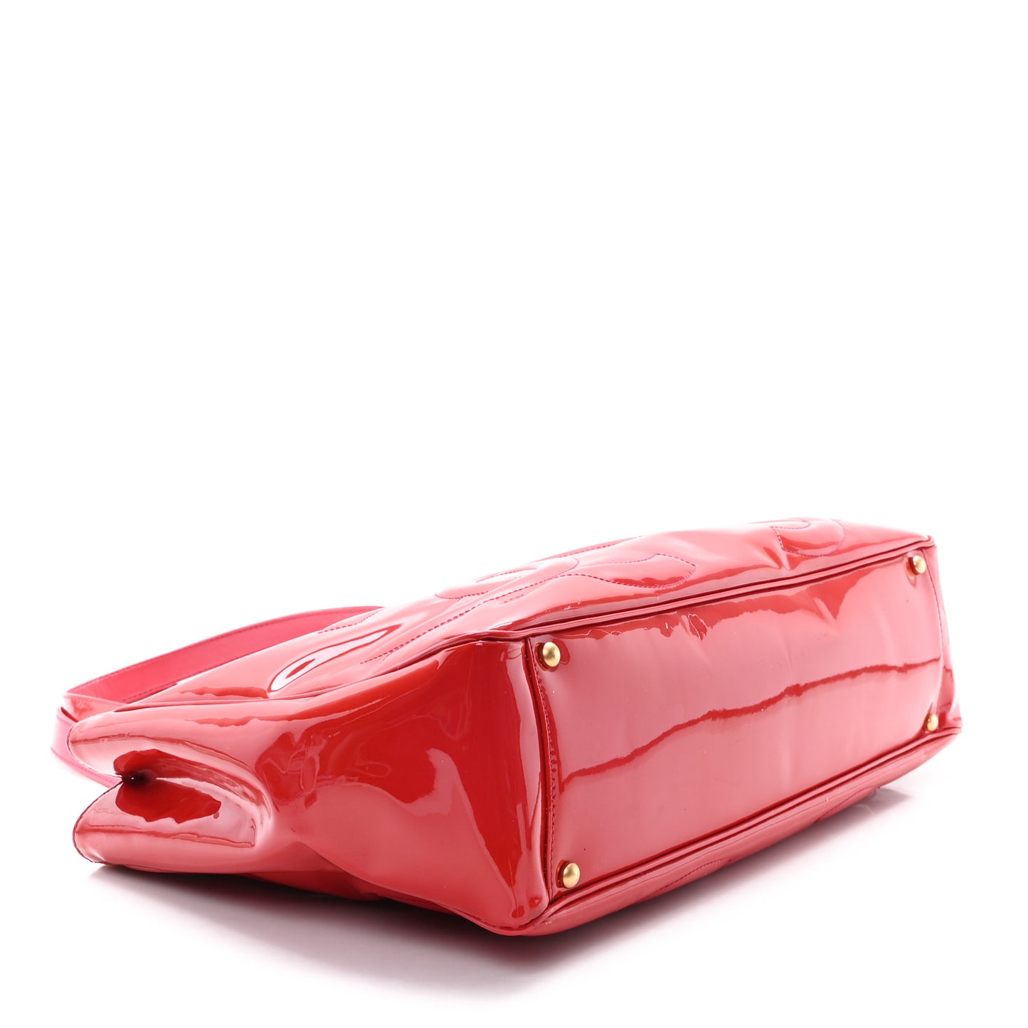 Patent Triple CC Tote  Pink