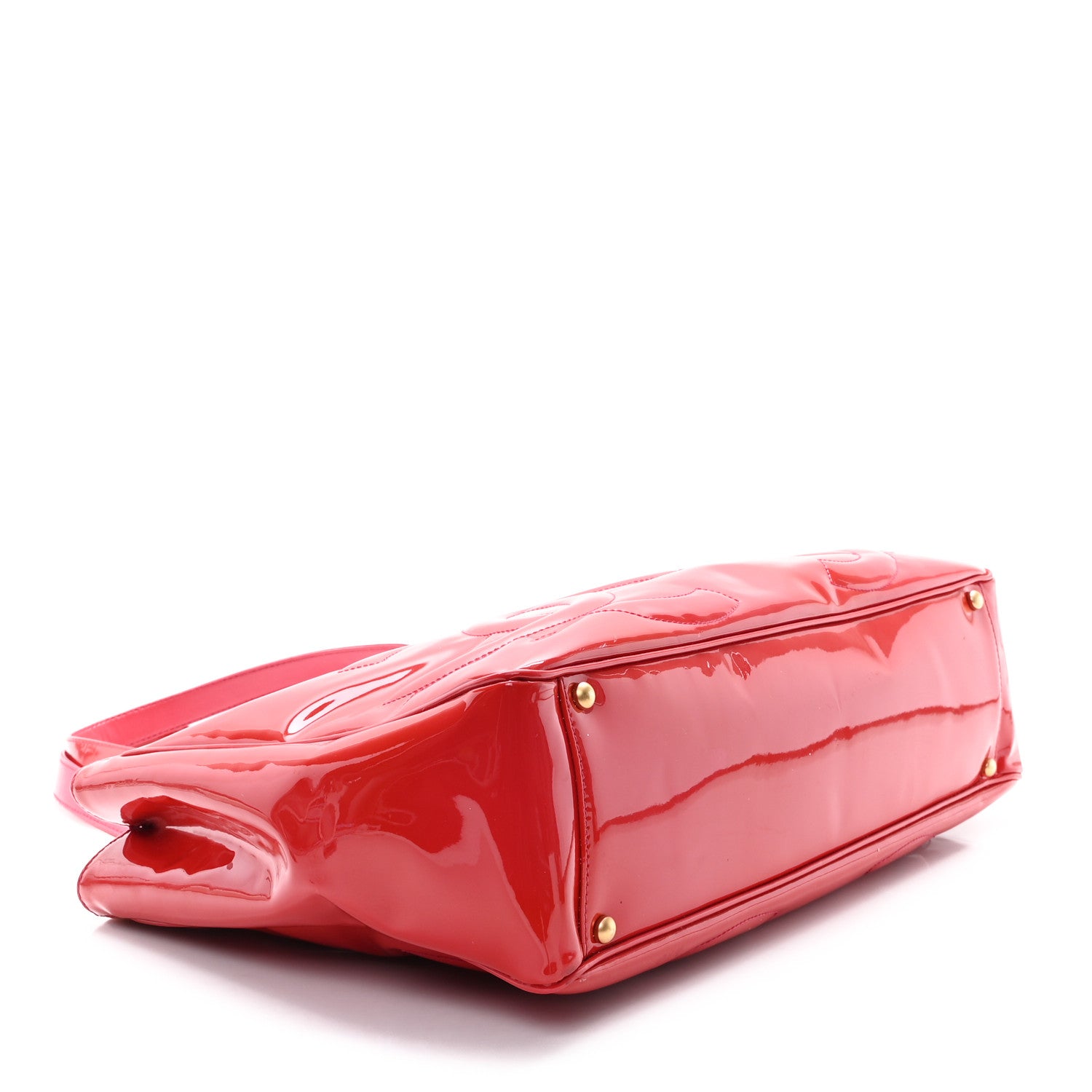 Chanel Patent Triple CC Tote  Pink 4 of 13