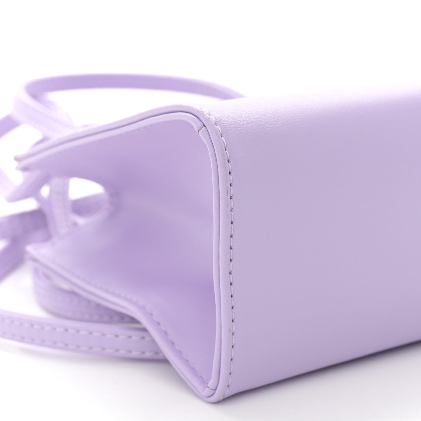 Vegan Leather Small Shopping Bag Lavender