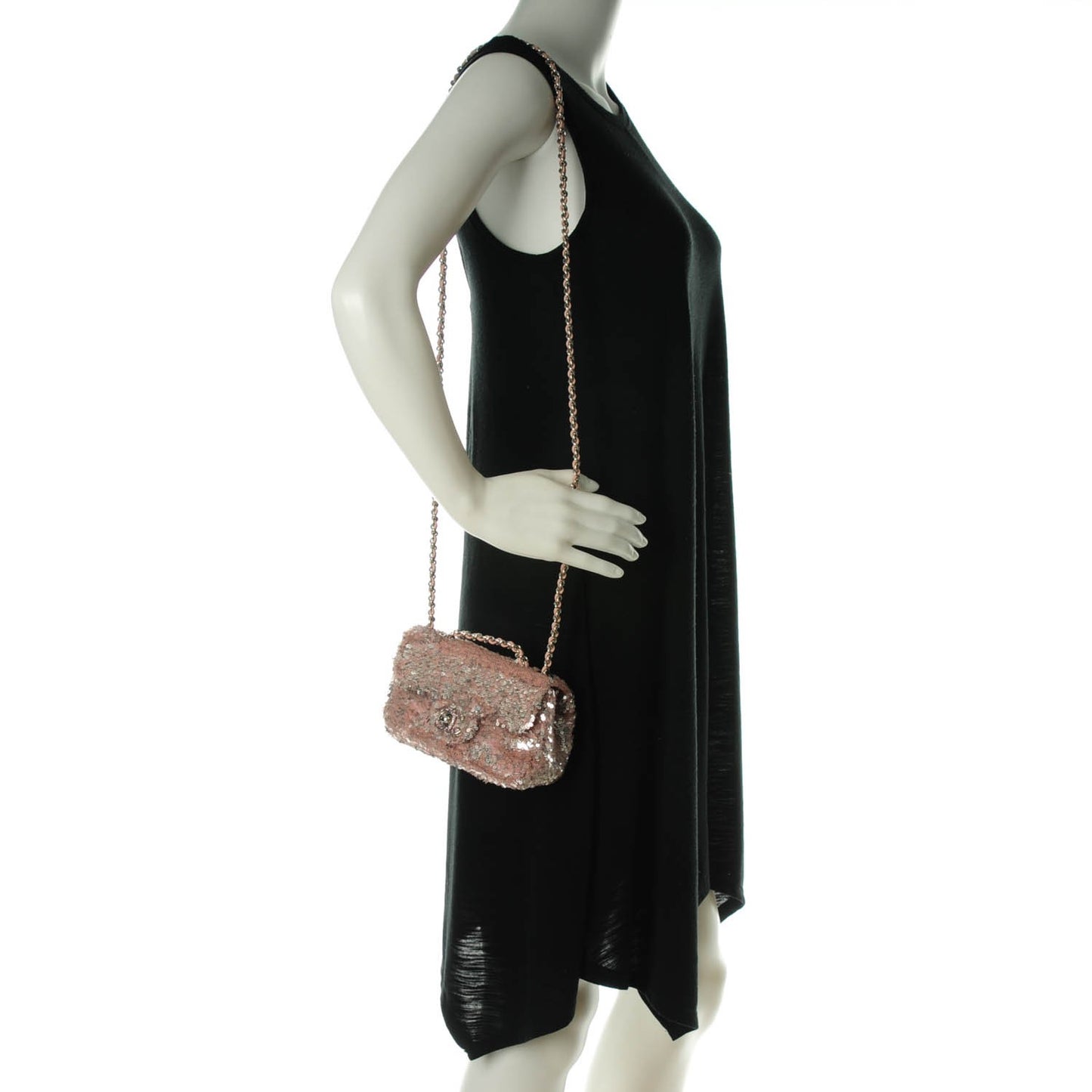 Sequin Mini Flap Pink