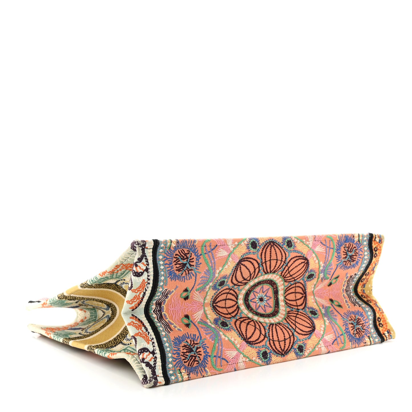 DIOR Canvas Embroidered Large In Lights Book Tote Multicolor