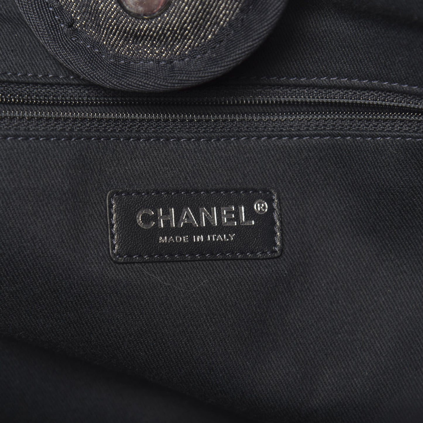 Denim Medium Deauville Tote Dark Blue